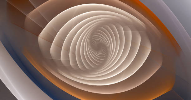istock Fractal spiral. Abstract fractal patterns and shapes. Dynamic flowing natural forms. 1430329503