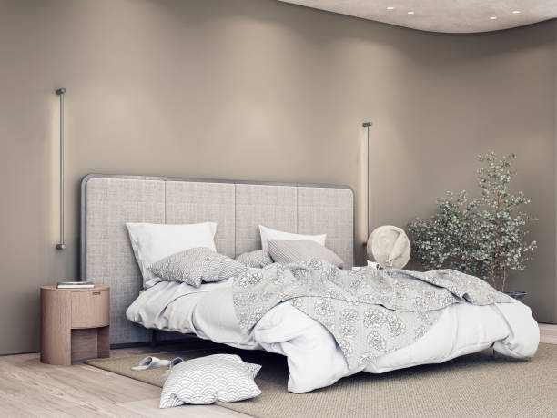 istock Luxury bedroom with decoration and copy space 1430334238