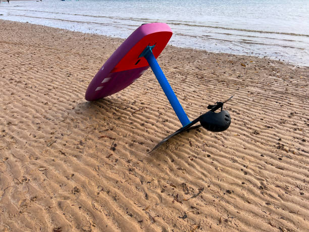 istock Hydrofoil Board on a Beach in Northumberland 1430338520