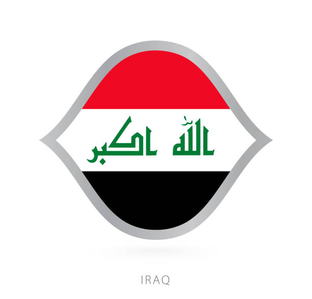 istock Iraq national team flag in style for international basketball competitions. 1430343151