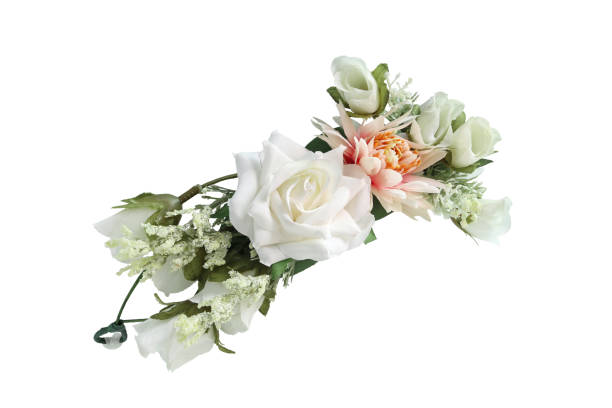 istock White Flower Crown Side View isolated on white background with clipping paths 1430346613