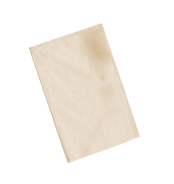 黄色封筒背面白で分離 - air mail mail envelope blank ストックフォトと画像