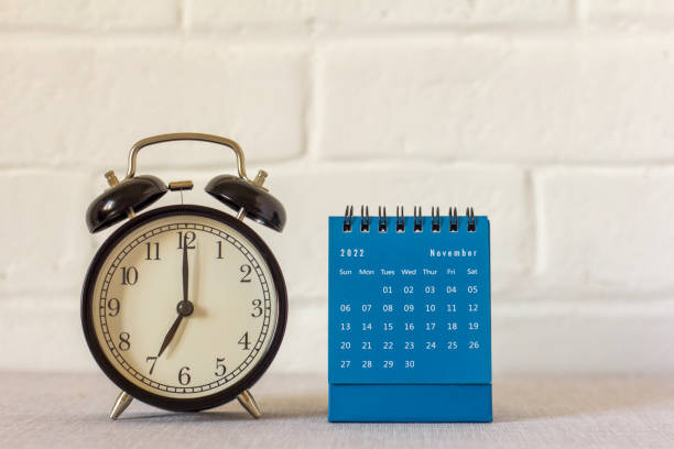 istock Hello November 2022.Desktop calendar for planning and managing each date. 1430346805