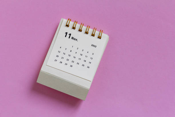istock Hello November 2022.Desktop calendar for planning and managing each date. 1430346827
