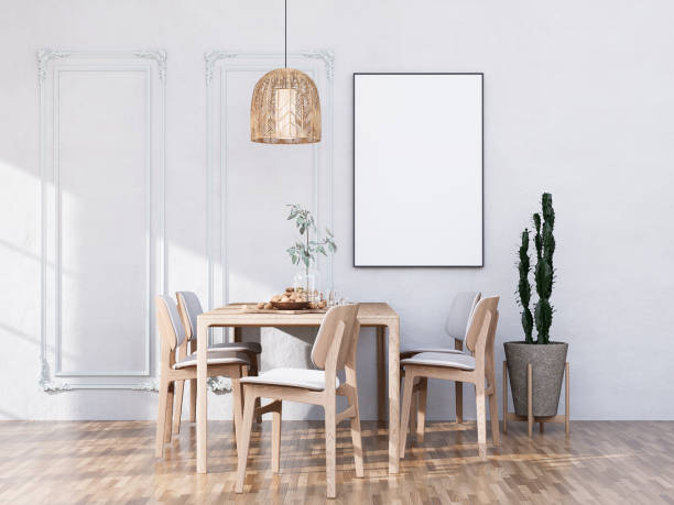 istock Mock up poster frame in modern interior fully furnished rooms 1430359554