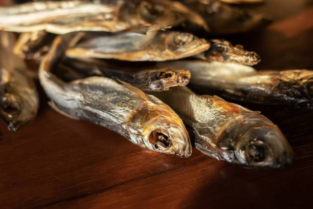istock Dried fish to beer, selective focus close up 1430368972