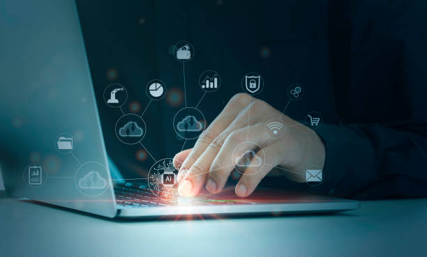 istock Ai technology, Digital transformation change management, internet of things. new technology big data and business process strategy, customer service management, cloud computing, and smart industry, 1430371579