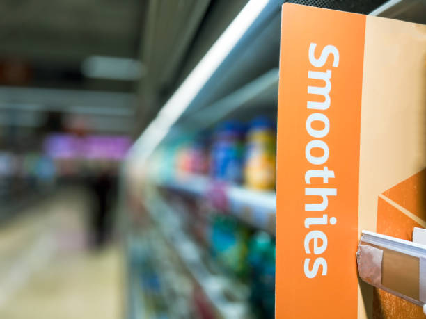 istock Smoothies sign in supermarket aisle 1430387924