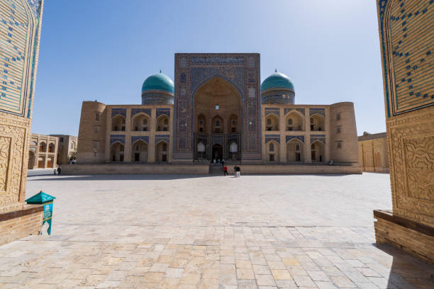 istock Mir-i-Arab Madrasa and blue-tiled domes, Bukhara Old Town 1430394358