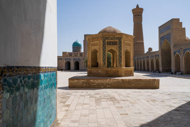 istock Kalan Mosque courtyard and blue-tiled dome, Bukhara Old Town 1430394408
