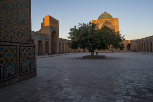 istock Kalan Mosque courtyard during peaceful sunrise, Bukhara 1430395438