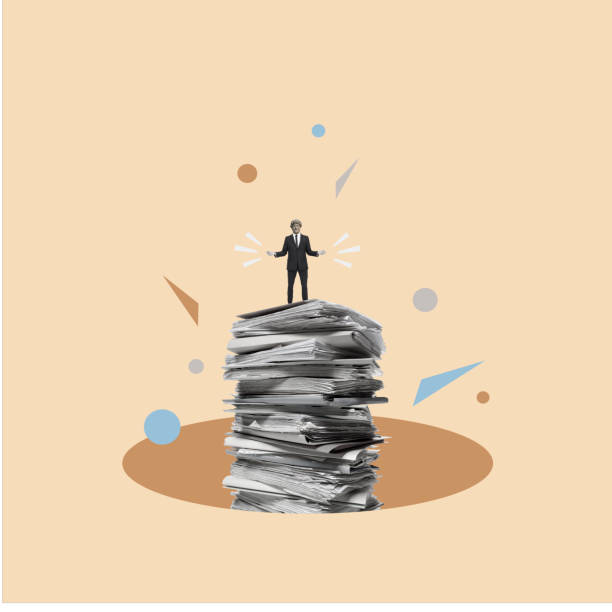 istock Creative Art collage of a man headed by a statue head. 1430402299