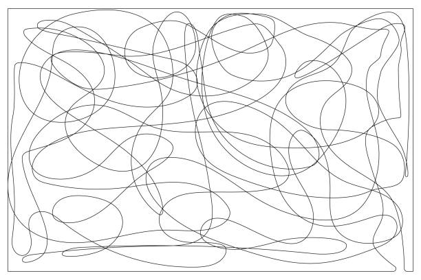 istock Continuous line drawing, vector of ice background with marks from skating and hockey. 1430405137