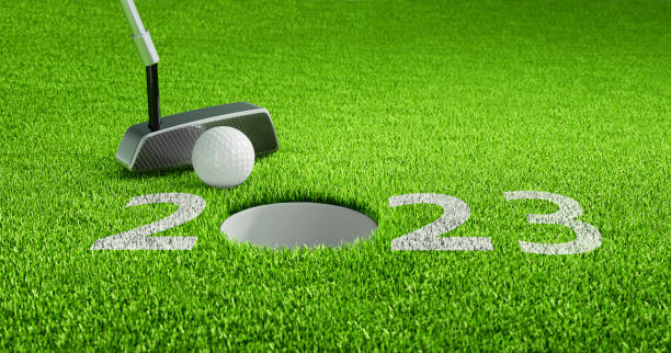istock Golf Motive - 2023 Numbers on Grass Background 1430406269