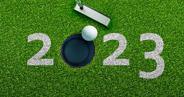 istock Golf Motive - 2023 Numbers on Grass Background 1430406295