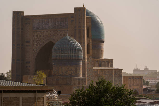 istock Bibi-Khanym Mosque shot from Afrasiyab cemetery at sunset 1430406902