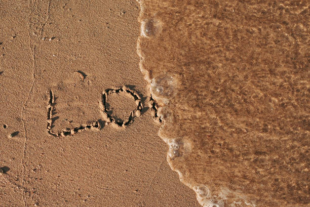 istock symbol in the sand. Coast 1430407864
