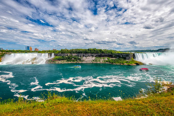 istock tourboat at the Niagara Falls in Canada 1430418111