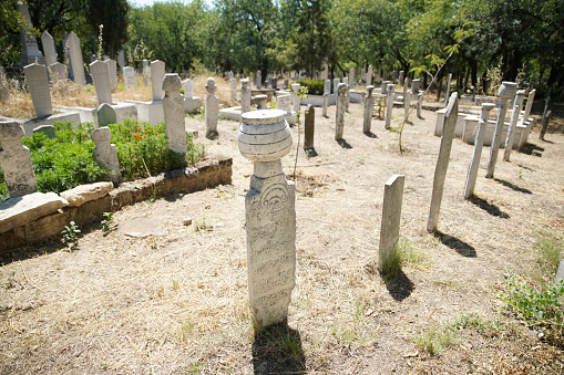 Old Cemetery in Denizli City in Turkiye