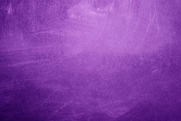 istock Blank chalkboard, purple blackboard texture with copy space 1430436398