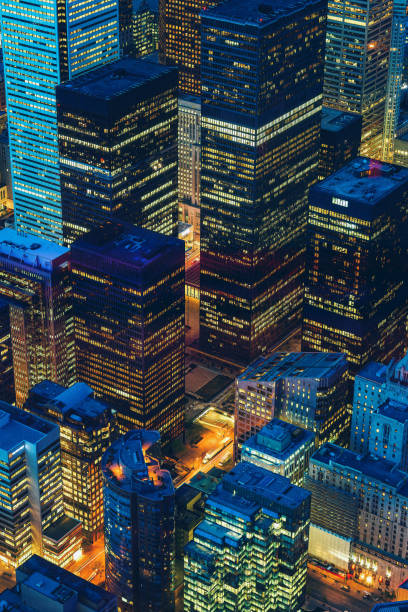 istock Toronto financial district cityscape at dusk 1430443228
