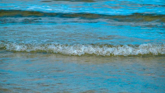 Blue sea and small wave. Baltic sea.