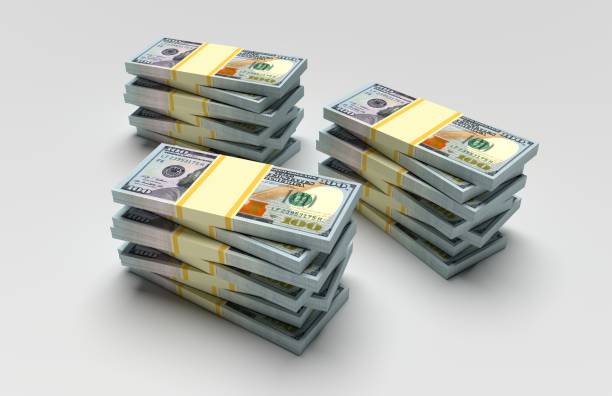 istock Big money stacks from dollars. Dollar finance conceptual 1430445697