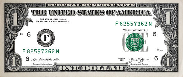 U.S. 1 dollar border with empty transparent middle area for design purpose