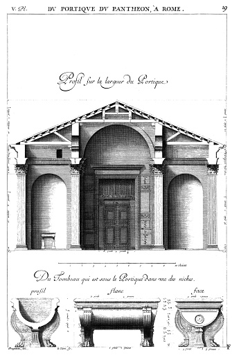 Drawn and measured very precisely by Antoine Desgodetz Architect in 1676