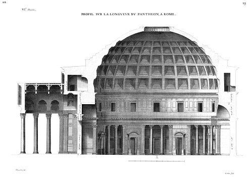 Drawn and measured very precisely by Antoine Desgodetz Architect in 1676.