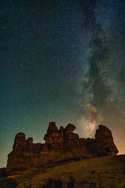 istock fairy chimneys view under the milky way. 1430461744