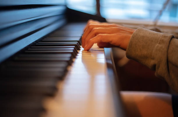 istock A woman is playing piano. 1430464371