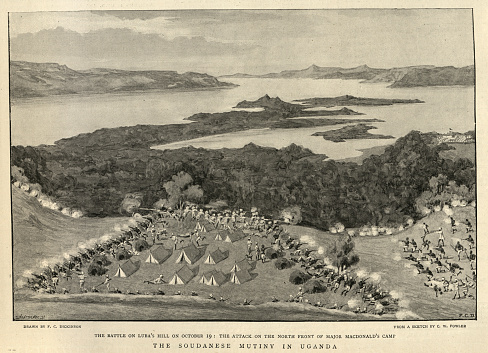 Mutiny Vector Battle Of Lubas Hill 19 Oct 1897 During The Sudanese Mutiny Attack On ...