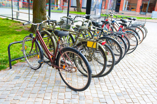 istock Scandinavian bicycles in the street 1430466710
