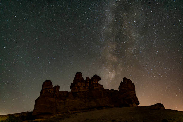 istock fairy chimneys view under the milky way. 1430467469