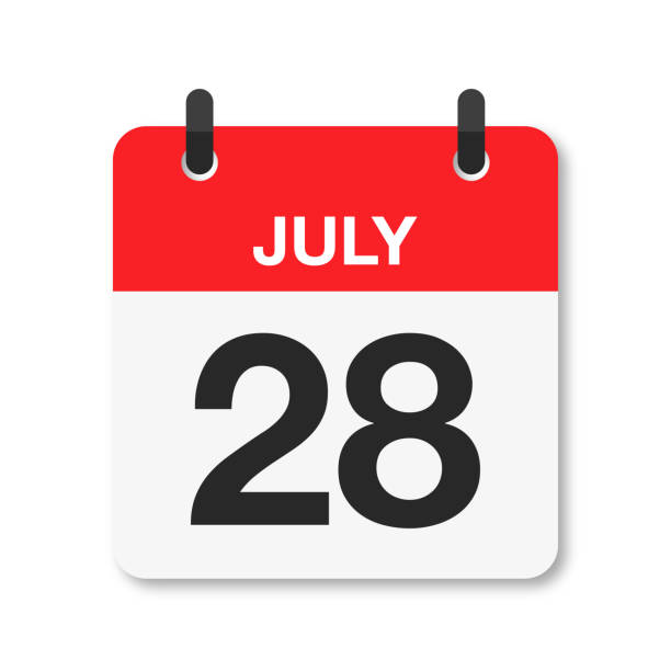 istock July 28 - Daily Calendar Icon - White Background 1430477115