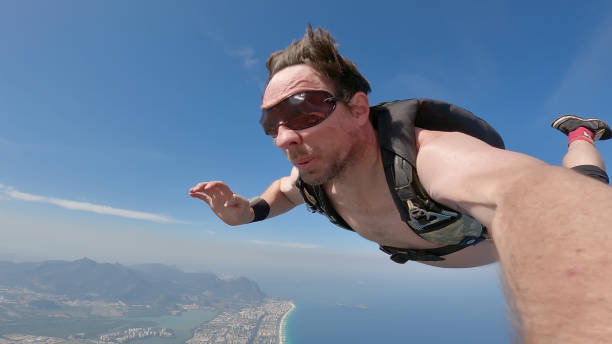 istock Skydiving selfie over the beach 1430493858