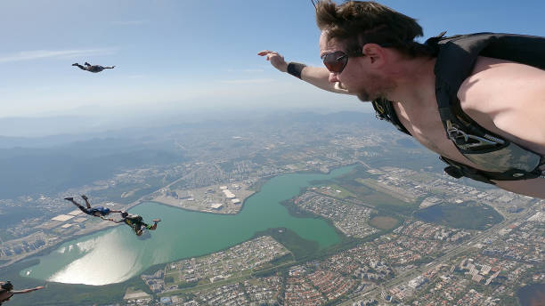 istock Skydiving selfie over the beach 1430493885