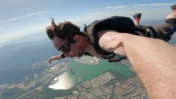 istock Skydiving selfie over the beach 1430493890