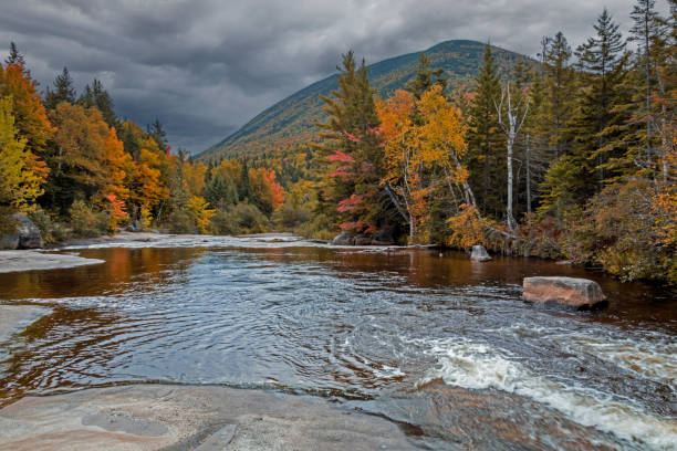 istock Slide Mountain in Baxter State Park, Maine, with stunning early Fall Foliage 1430498175