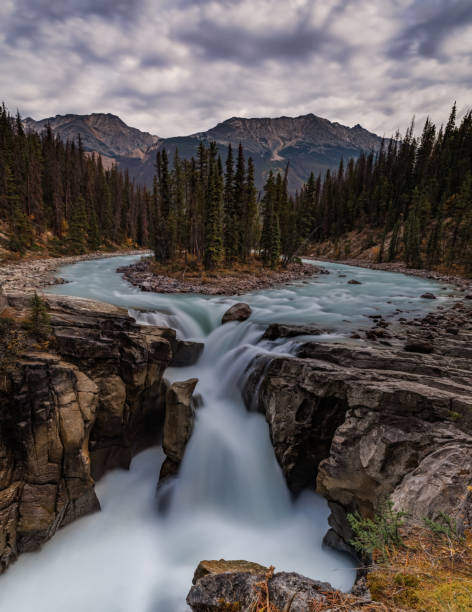 istock Sunwapta Falls in Jasper Canada 1430510415