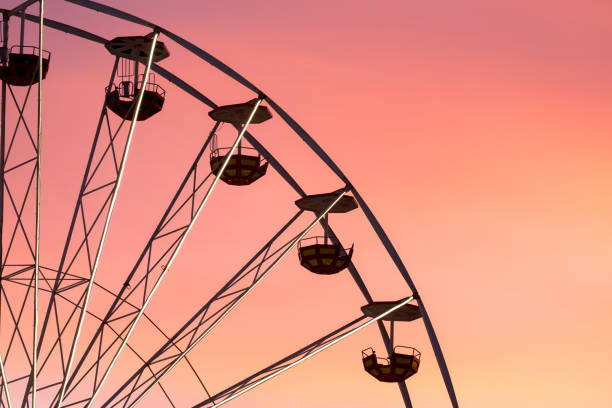 istock Ferris wheel at the sunset, closeup 1430510728