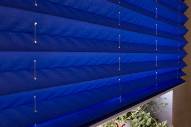 istock Pleated blinds XL closeup on the window 1430531920