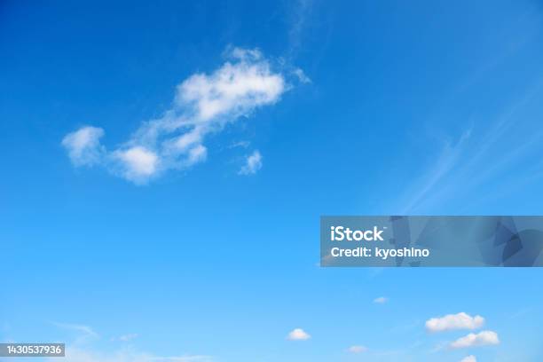 Blue Sky With White Clouds Stock Photo - Download Image Now - Blue, Sky, Cloud - Sky