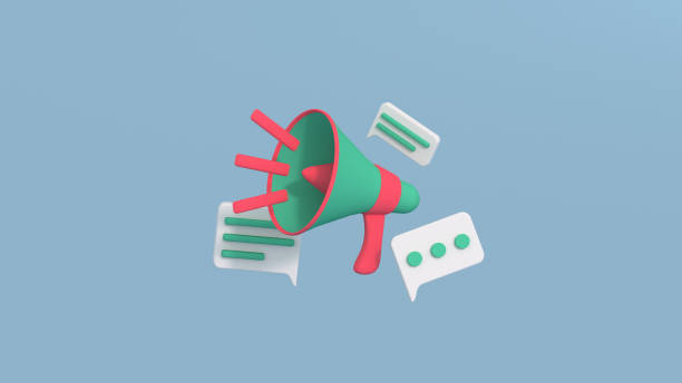 istock Loudspeaker megaphone 3D render cartoon illustration 1430550292