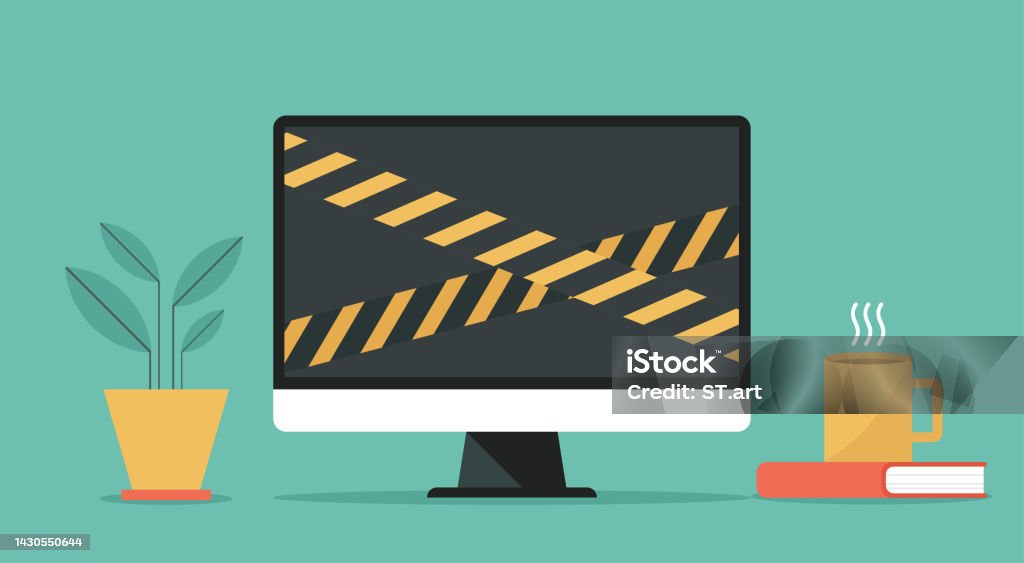 Computer Saver System Computer Server Maintain Stock Illustration - Download Image Now ...