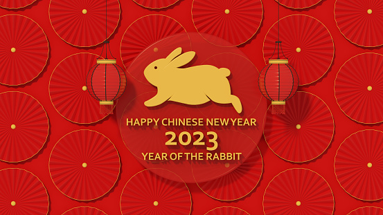 Happy Chinese New Year Rabbit 2023