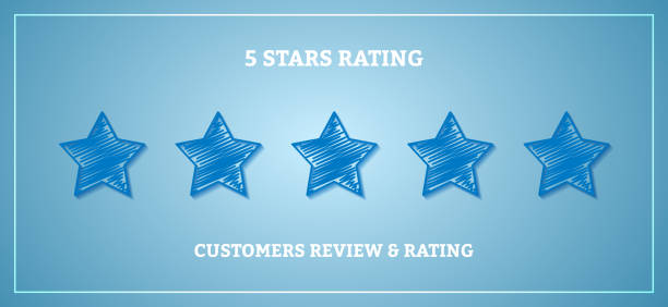 fünf sterne bewertungssymbol. fünf sterne bewertung illustrationsvektor. erstklassiger kundenservice. ranking-system für kundenfeedback. feedback-konzept - star shape service perfection gold stock-grafiken, -clipart, -cartoons und -symbole