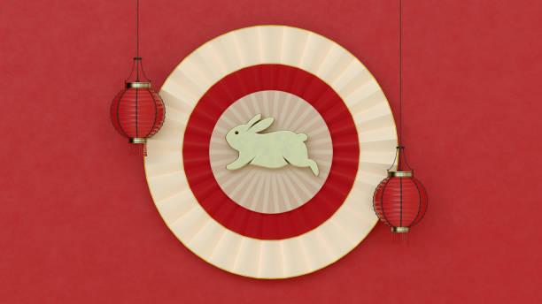 Happy Chinese New Year Rabbit 2023 stock photo