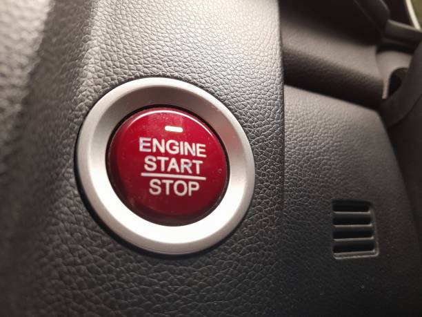 istock Close up photo of power start car engine. 1430579530